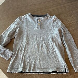 True Grit Gray Long Sleeve Henley Shirt